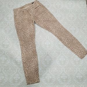 Leopard print Lucky Brand skinny jeans